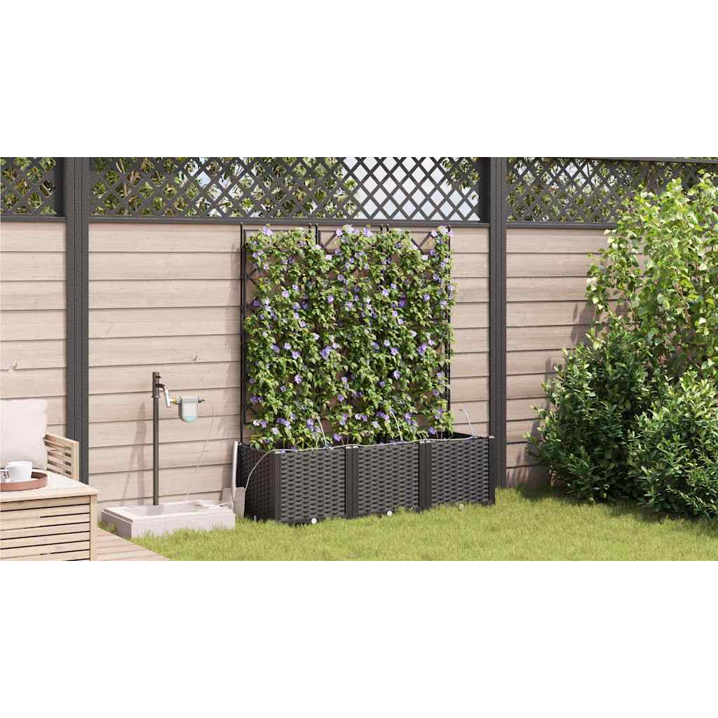 Garden Black 120 x 40 x 142 cm Steel
