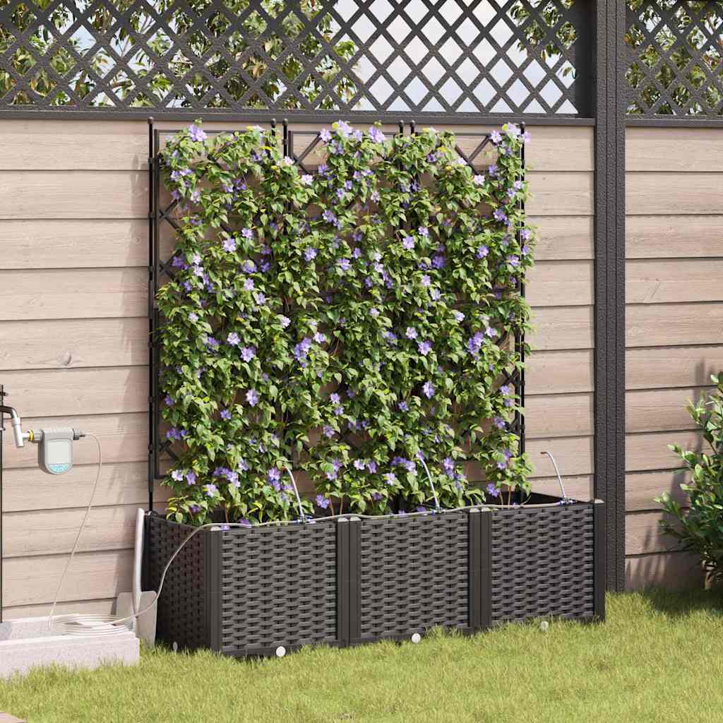 Garden Black 120 x 40 x 142 cm Steel