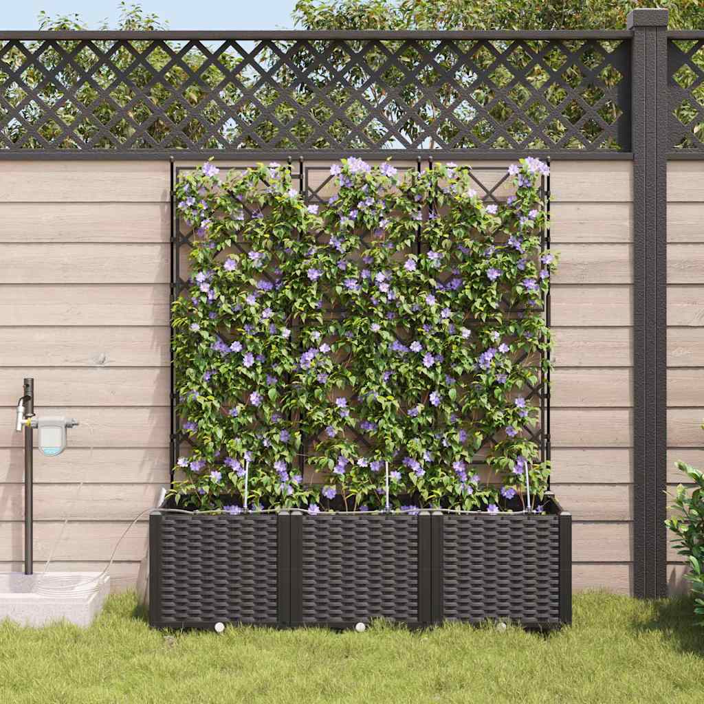 Garden Black 120 x 40 x 142 cm Steel