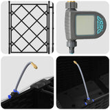 Garden Black 80 x 80 x 142 cm Steel