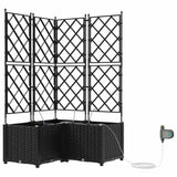 Garden Black 80 x 80 x 142 cm Steel