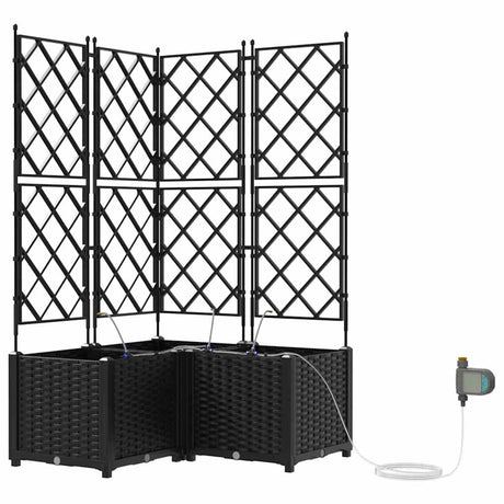 Garden Black 80 x 80 x 142 cm Steel