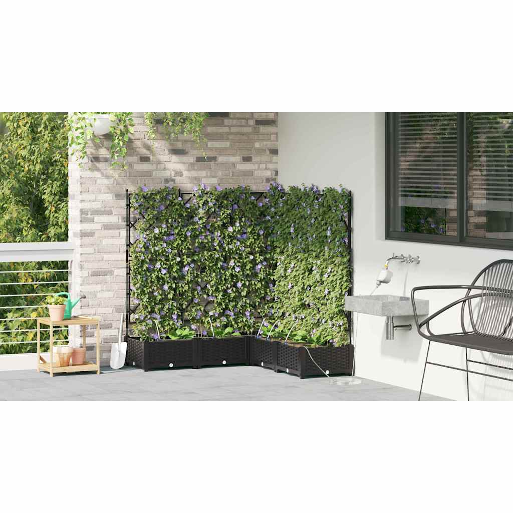 Garden Black 120 x 120 x 126 cm Steel