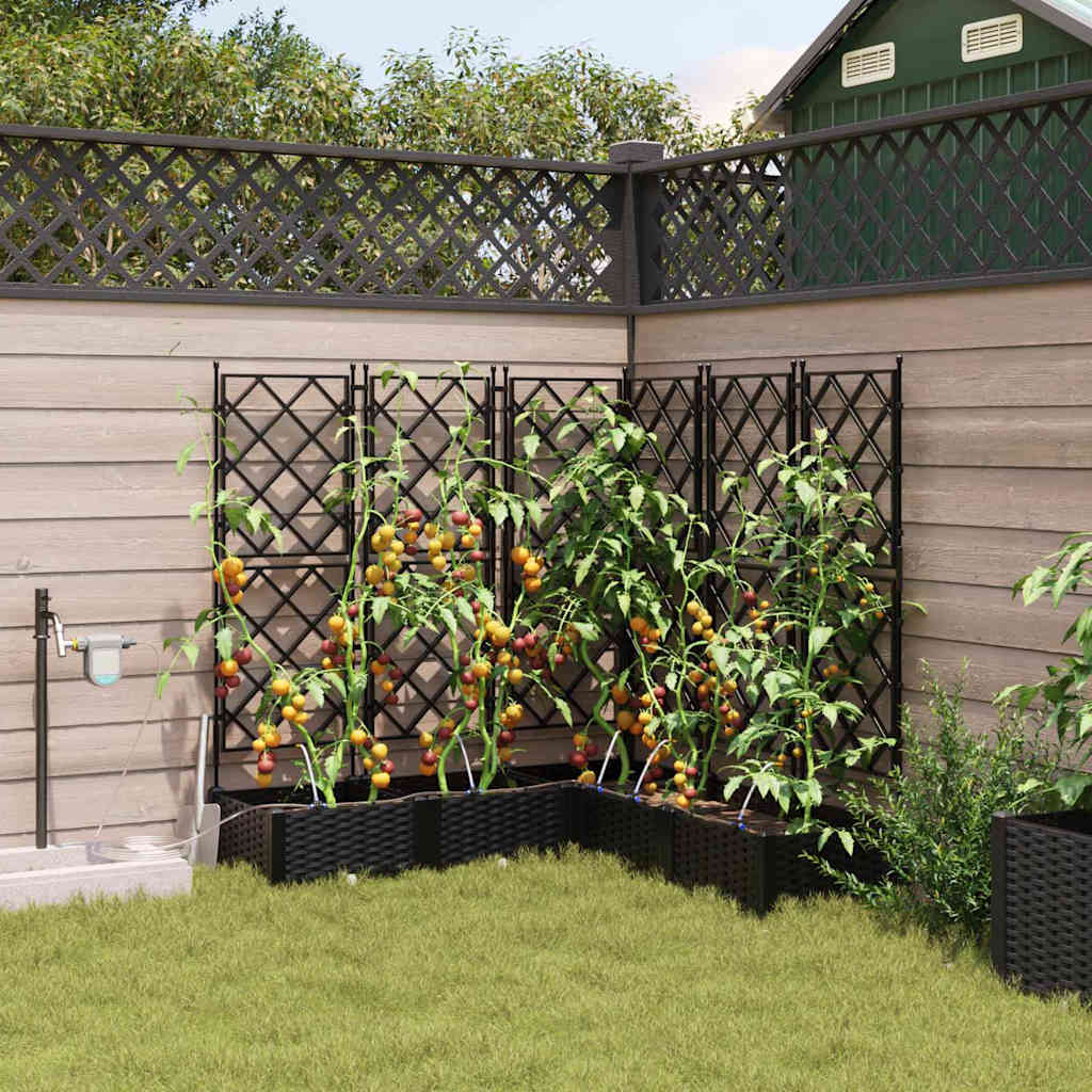 Garden Black 120 x 120 x 126 cm Steel