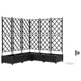 Garden Black 120 x 120 x 126 cm Steel