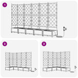 Garden Black 120 x 120 x 126 cm Steel