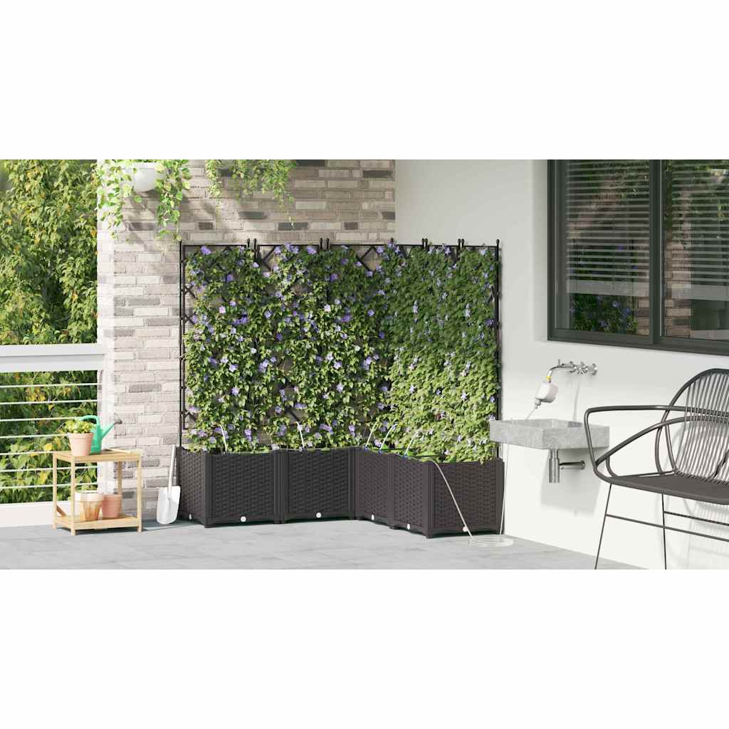 Garden Black 120 x 120 x 142 cm Steel