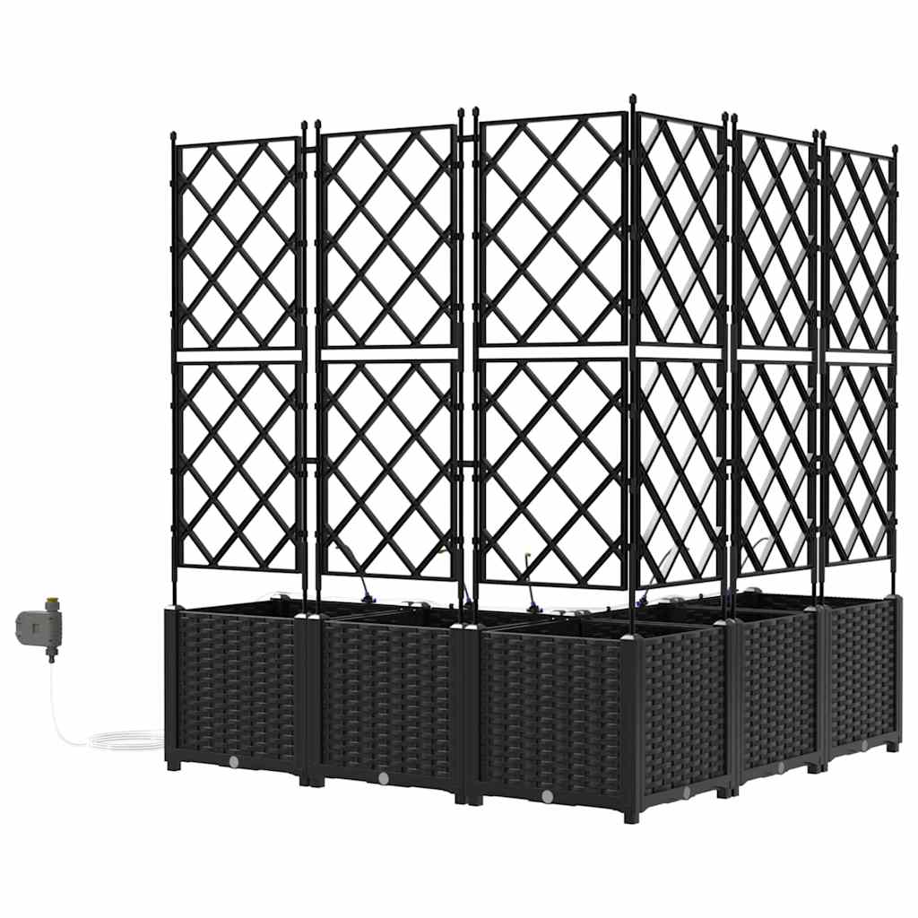 Garden Black 120 x 120 x 142 cm Steel