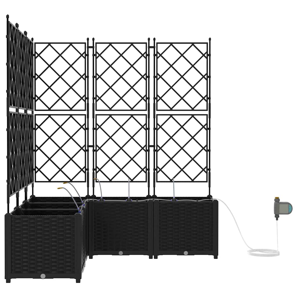 Garden Black 120 x 120 x 142 cm Steel