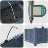 Garden Grey 160 x 40 x 22 cm Steel