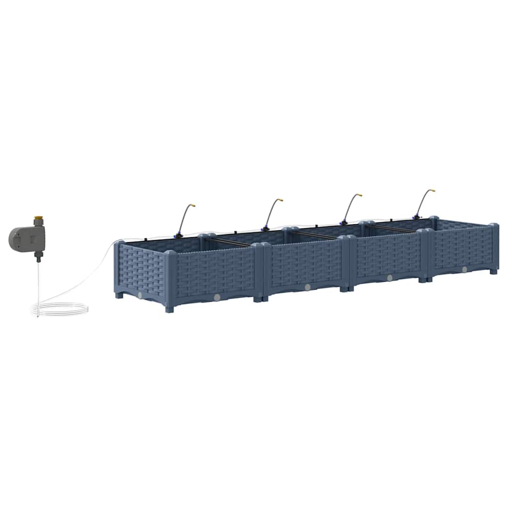 Garden Grey 160 x 40 x 22 cm Steel