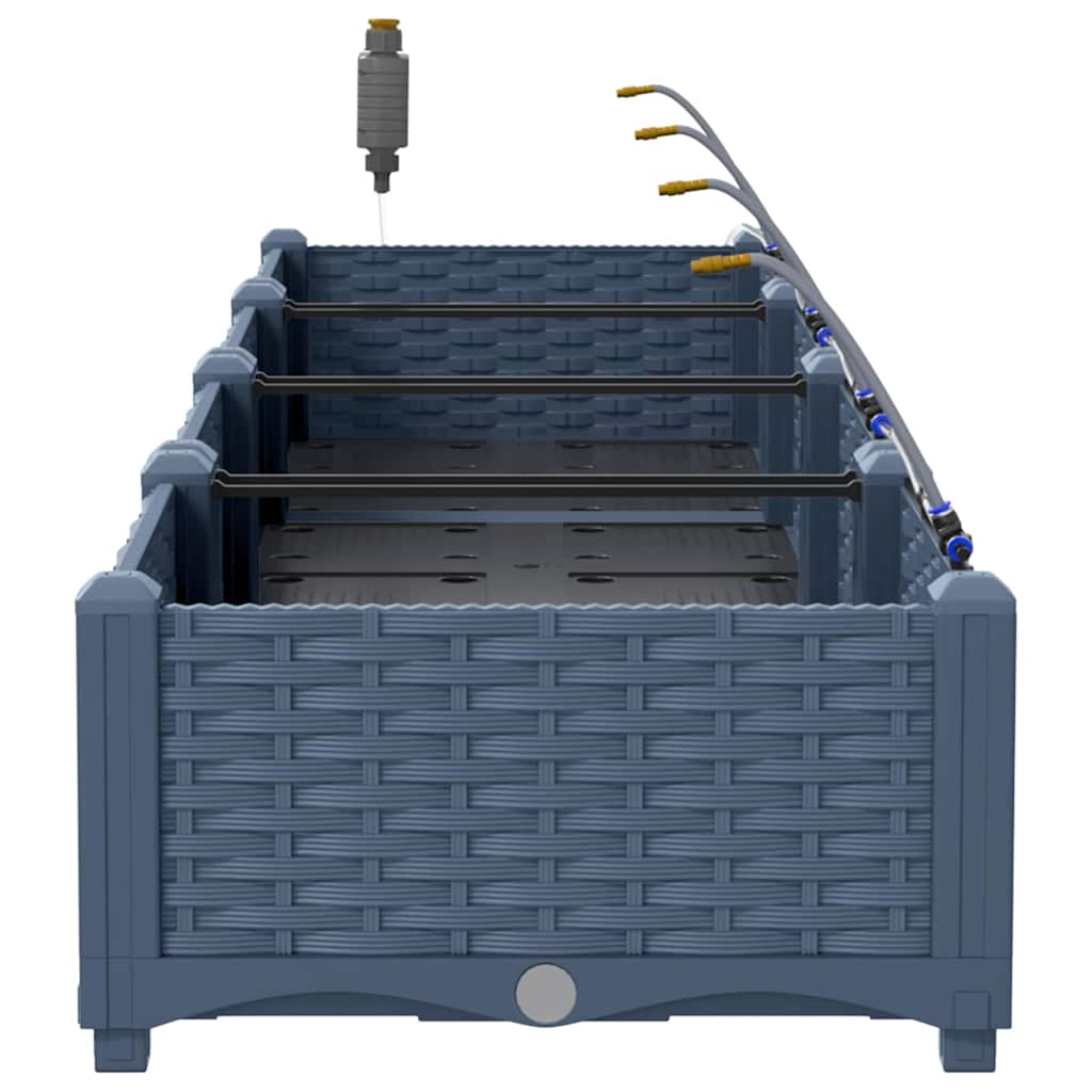 Garden Grey 160 x 40 x 22 cm Steel