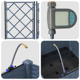 Garden Grey 40 x 40 x 126 cm Steel