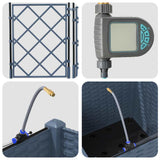 Garden Grey 40 x 40 x 142 cm Steel