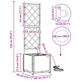 Garden Grey 40 x 40 x 142 cm Steel