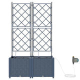 Garden Grey 80 x 40 x 142 cm Steel