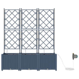 Garden Grey 120 x 40 x 142 cm Steel