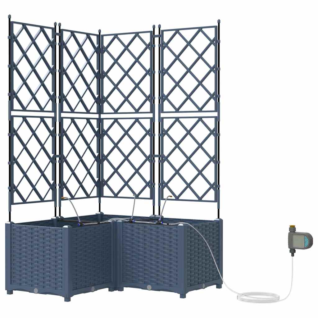 Garden Grey 80 x 80 x 142 cm Steel