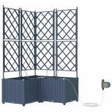 Garden Grey 80 x 80 x 142 cm Steel