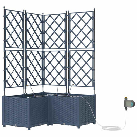 Garden Grey 80 x 80 x 142 cm Steel