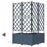 Garden Grey 80 x 80 x 142 cm Steel