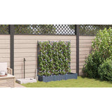 Garden Planter with Trellis 3 pcs Light grey