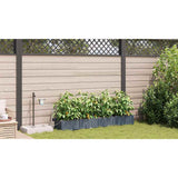 Garden Light grey 160 x 40 x 22 cm Steel