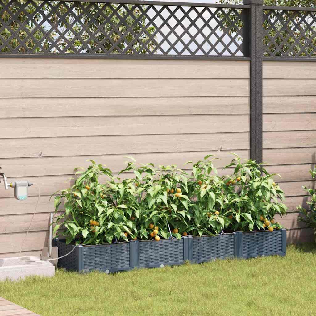 Garden Light grey 160 x 40 x 22 cm Steel