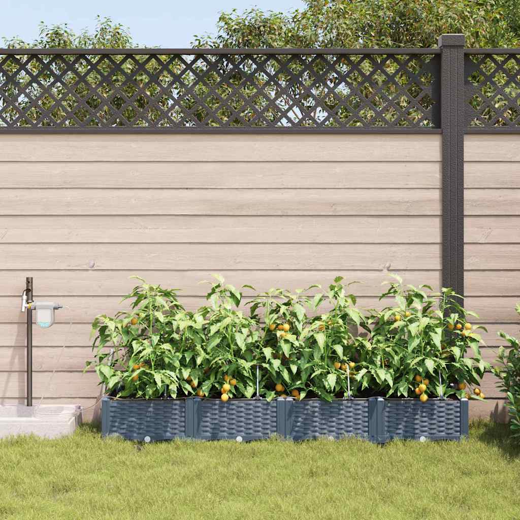 Garden Light grey 160 x 40 x 22 cm Steel