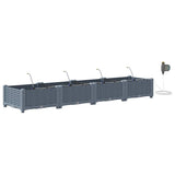 Garden Light grey 160 x 40 x 22 cm Steel