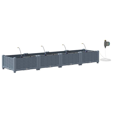 Garden Light grey 160 x 40 x 22 cm Steel