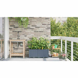 Garden Light grey 80 x 40 x 37.5 cm Steel