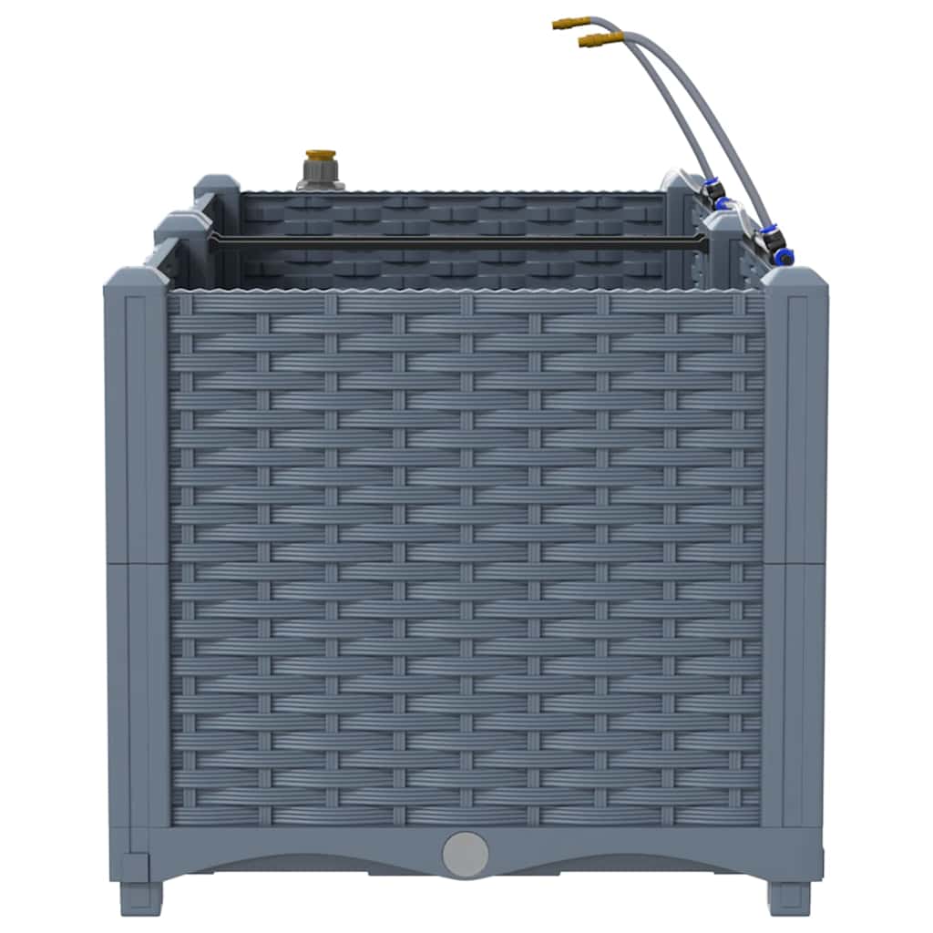 Garden Light grey 80 x 40 x 37.5 cm Steel