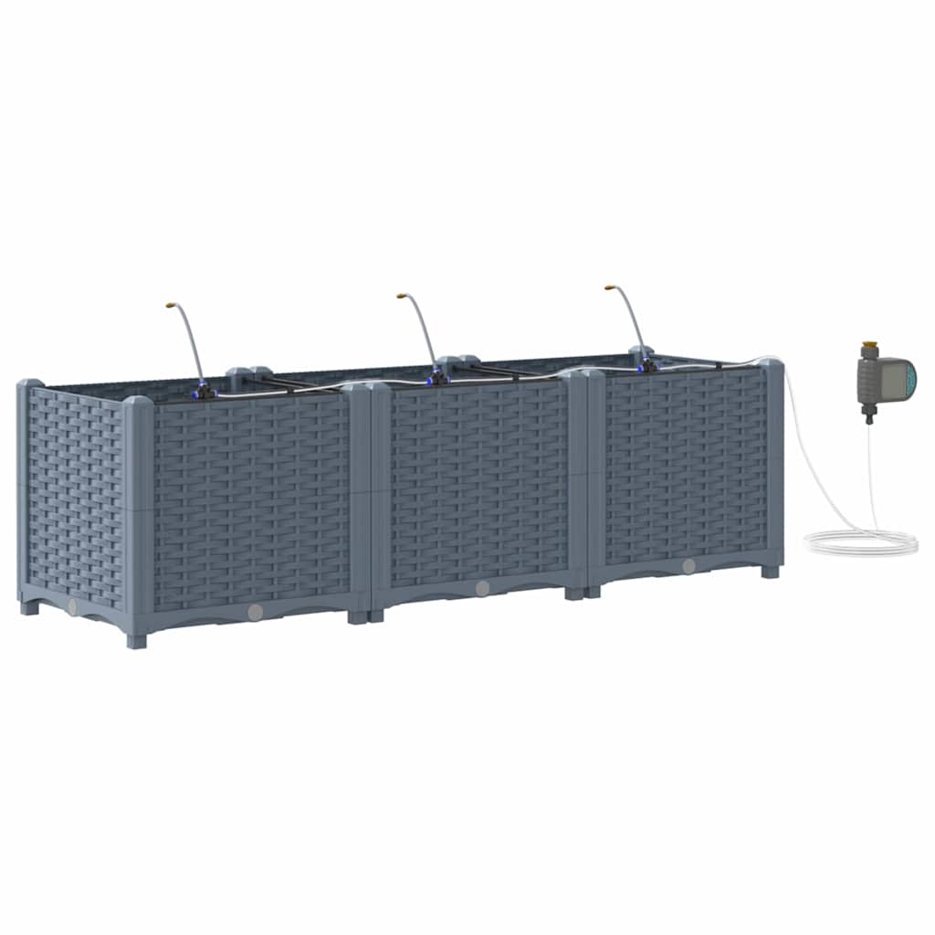 Garden Light grey 120 x 40 x 37.5 cm Steel