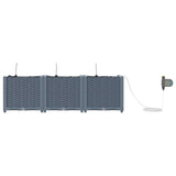 Garden Light grey 120 x 40 x 37.5 cm Steel