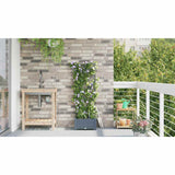 Garden Light grey 40 x 40 x 126 cm Steel