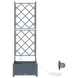 Garden Light grey 40 x 40 x 126 cm Steel