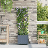 Garden Light grey 40 x 40 x 142 cm Steel