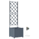 Garden Light grey 40 x 40 x 142 cm Steel