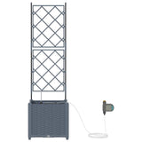 Garden Light grey 40 x 40 x 142 cm Steel