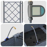 Garden Light grey 80 x 40 x 126 cm Steel