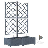 Garden Light grey 80 x 40 x 126 cm Steel