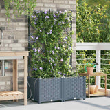 Garden Light grey 80 x 40 x 142 cm Steel