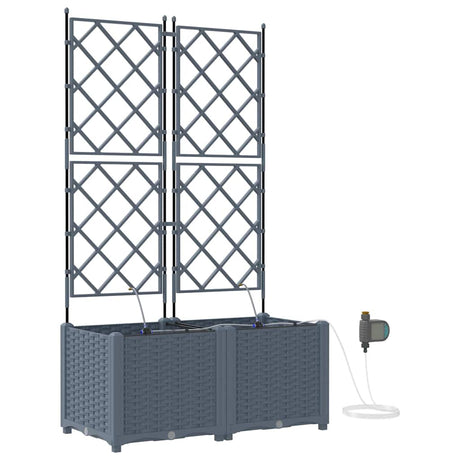 Garden Light grey 80 x 40 x 142 cm Steel