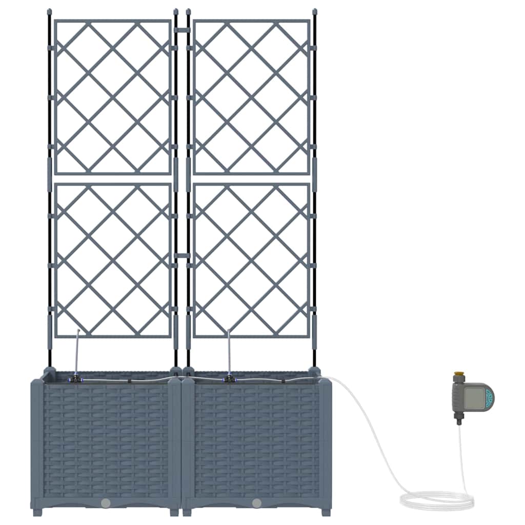 Garden Light grey 80 x 40 x 142 cm Steel