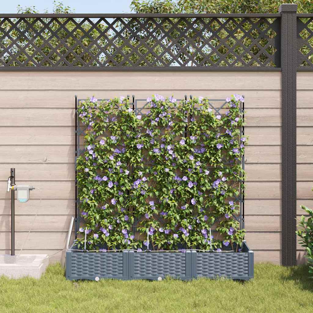 Garden Light grey 120 x 40 x 126 cm Steel