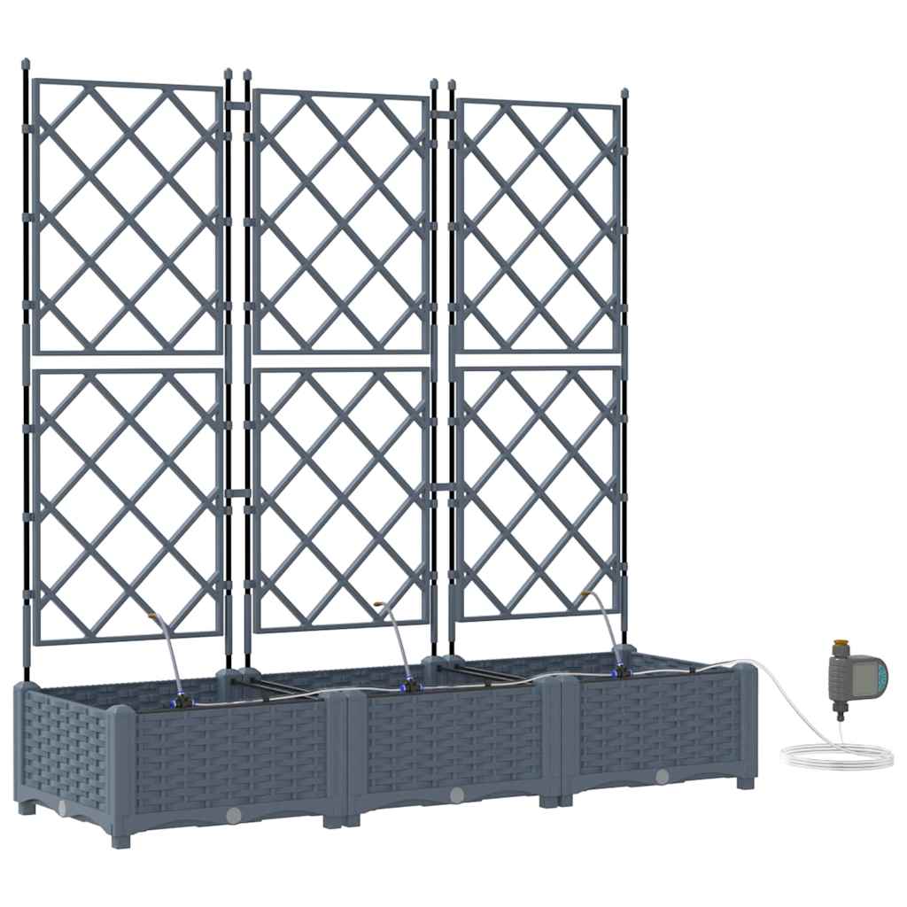 Garden Light grey 120 x 40 x 126 cm Steel