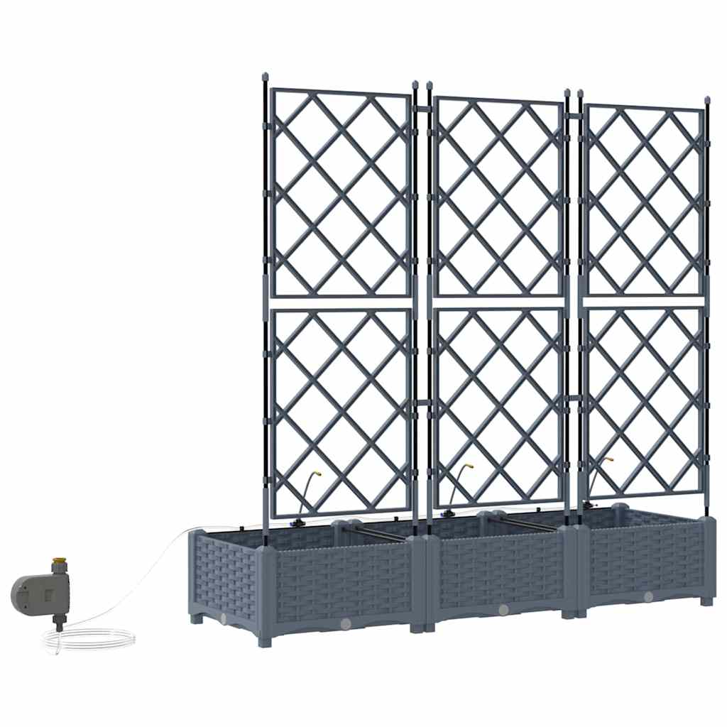Garden Light grey 120 x 40 x 126 cm Steel