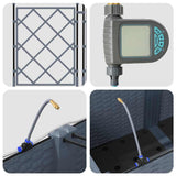 Garden Light grey 120 x 40 x 142 cm Steel