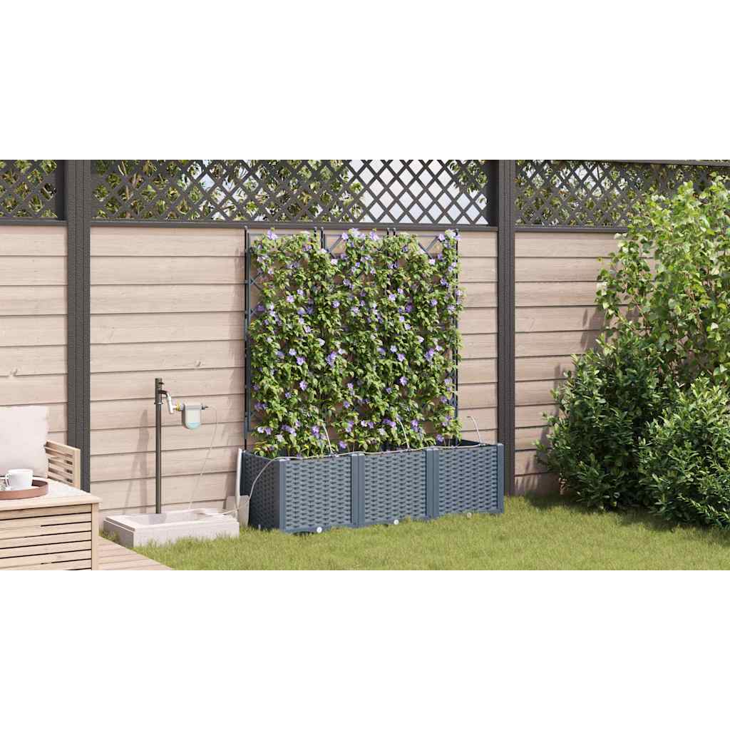 Garden Light grey 120 x 40 x 142 cm Steel